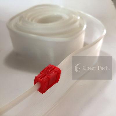 ポリ塩化ビニール袋、カスタマイズされる色のための専門の小型赤いジップ ロック式のジッパー