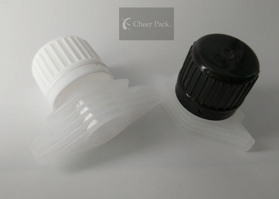 プラスチック洗濯の液体袋、カスタマイズされるサイズのための黒く/白いねじれの上の帽子