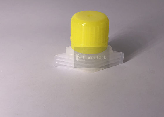 PE物質的で黄色い色の口の帽子の手動充填機16mmの直径