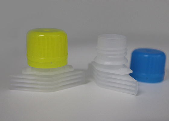 PEの反腐食材料が付いている黄色いプラスチック口の帽子/口の洗濯洗剤の帽子