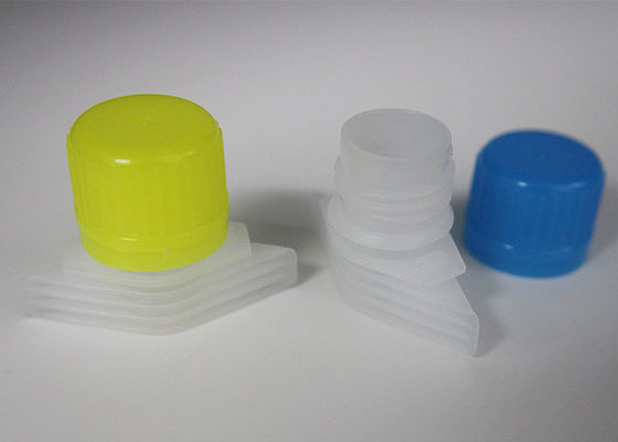 PEの反腐食材料が付いている黄色いプラスチック口の帽子/口の洗濯洗剤の帽子