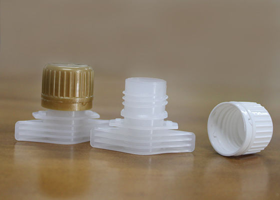 16mm/18mmの非こぼれのプラスチックは粘土ののりのパッケージ袋のための口カバーを注ぎます