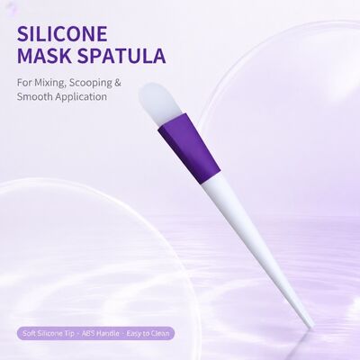 品質  Soft Silicone Face Mask Applicator Brush Silicone Handle Skincare Cream Reusable Cosmetic Spatula Facial Mask Mixing Applying 工場