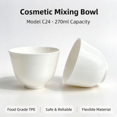 品質  C24 Food‑Grade TPE Cosmetic Mixing Bowl 270ml For Salon & DIY Skincare | Safe for mixing mask powder & beauty paste. Reusable non‑stick beauty container for professional salon and home DIY facial care 工場