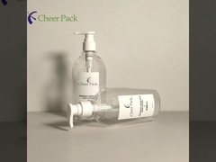 高級PETプラスチック 300ml ポンプボトル 白透明 黒 シャンプー用 クレンジング ローション 顔