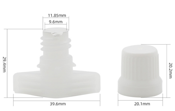 9.6mm プラスチック スプートキャップ 密封 アルミニウムホイール洗濯洗剤