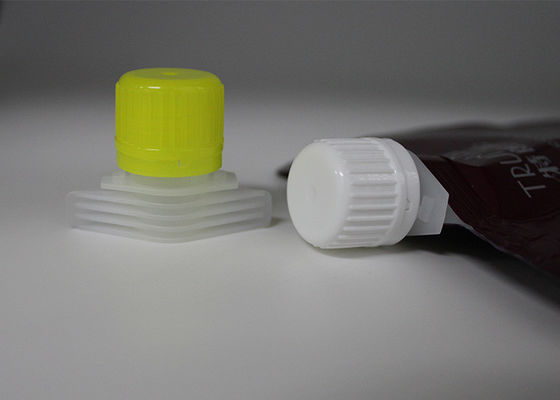携帯用手持ち型のバックルの折る袋のための黄色いプラスチック口の帽子