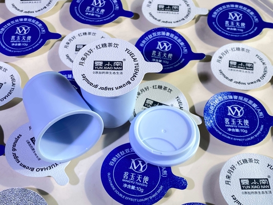 アルミホイール蓋 熱密封 複合エムボッシング蓋 PPカップボトル