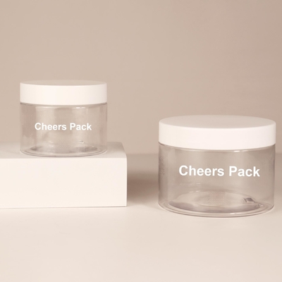 トールセール 皮膚ケア 空っぽの体洗浄器 ペットボトル コンテナ 透明な丸いプラスチックボトル 蓋付き