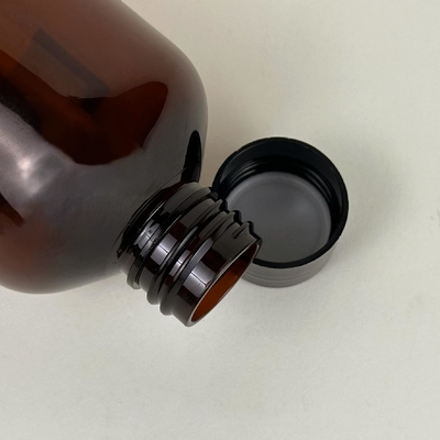 300 500 液体体洗浄用ローションポンプボトル 16オンス 透明な白いペット用プラスチックシャンプーボトル