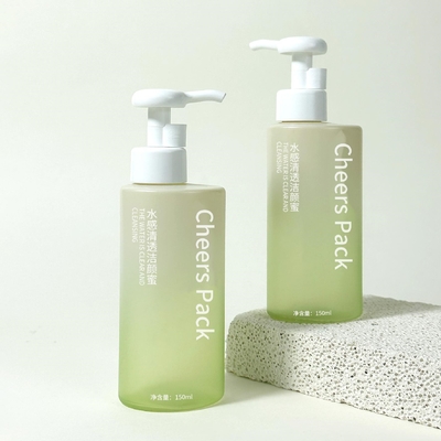 新しいデザイン 化粧品容器 150ml/500ml 皮膚ケア 包装 ローションポンプ付き 白色グラデント PETボトル