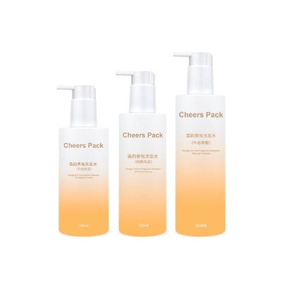 250ml ファッション PET 色のバスタイム シャンプー ボトル 防水ポンプ 脱毛剤用