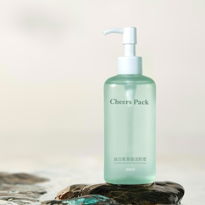 緑色 贅沢 50ml 100ml 450ml 丸い プラスチック 化粧液 ボトル PP 素材 プレスポンプ 圧縮ボトル 皮膚ケア シャンプー