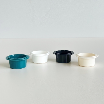 化粧品クリーム用10mlカスタムロゴPPプラスチックカップ、アルミ箔蓋付き