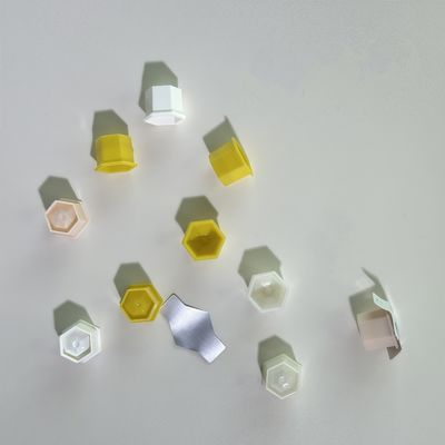 1.3ml 化粧品用のアルミホイル蓋付きの六角PPプラスチックカップ