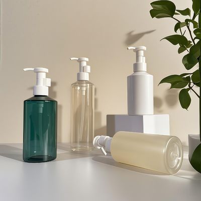 化粧品包装用300ml-500ml PETシリンダー型ローションポンプボトル、ロゴ印刷カスタマイズ可能