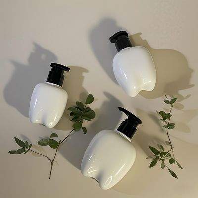 100-250ml 歯の形 プレスポンプ付き プラスチックボトル 手洗い用 ヘアローション ハンドサニタイザー オーダーメイド ロゴ