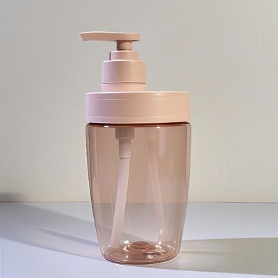 精油シャンプーとローションのためのプレスポンプ付き400ml500mlPETプラスチック化粧品ボトル