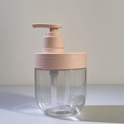 精油シャンプーとローションのためのプレスポンプ付き400ml500mlPETプラスチック化粧品ボトル