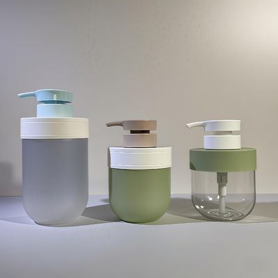 PETプラスチック化粧品ボトル 300-500ml ポンプシールと肩カバー