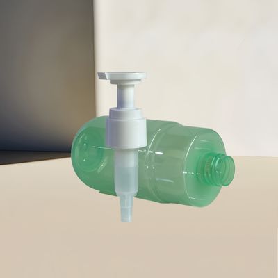 300ml 容量 透明グリーン PET ポンプディスペンサーボトル 化粧品ローション用 カスタムロゴ付き