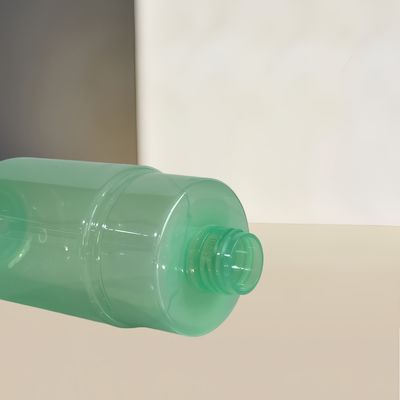 300ml 容量 透明グリーン PET ポンプディスペンサーボトル 化粧品ローション用 カスタムロゴ付き