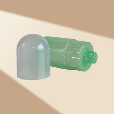 300ml 容量 透明グリーン PET ポンプディスペンサーボトル 化粧品ローション用 カスタムロゴ付き