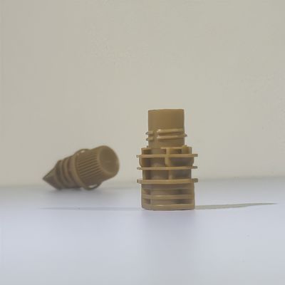 食品グレード 10mm PE フリップトップスプート蓋付きプラスチックスクリューキャップ 子供のためのセーフリーム ジェリー製品 柔軟な袋包装