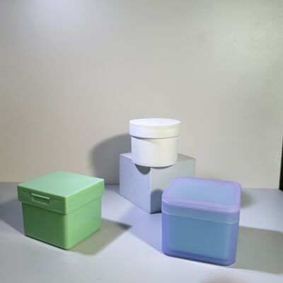 100枚入りスキンケアコットンライナー バルク注文 プラスチックジャー 取り外し可能なPPライナー付き 食品グレード コスメブランド/OEM向け