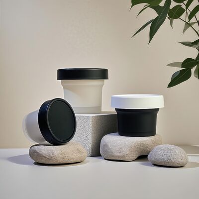 食品グレード 50-120ml プラスチックPPジャー ペットベース素材 化粧品クリーム ボディローション スナック キャンディ クッキー ゼリー ミルク保管用