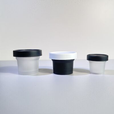 食品グレード 50-120ml プラスチックPPジャー ペットベース素材 化粧品クリーム ボディローション スナック キャンディ クッキー ゼリー ミルク保管用