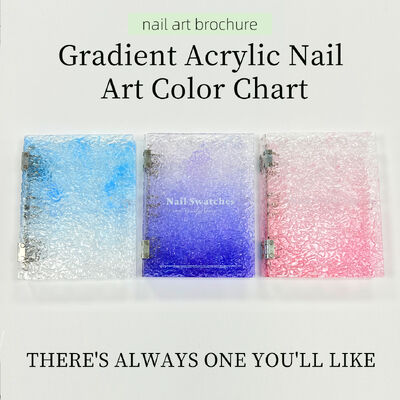 取り外し可能なアクリル製マグネットネイルアートディスプレイボード、120/180/240色グラデーションカラーブックプラスチック製ネイルジェルチップ用ツール