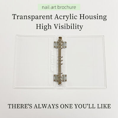 切断可能な透明アクリル磁気ネイルアートディスプレイボード 120/180/240 カラーブック ジェル製のネイルチップのためのプラスチックツール