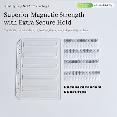 プロ別れるアクリル磁気ネイルアートディスプレイボード 120/180/240 グラデントカラー ネイルゲルヒントのための固体プラスチックツール