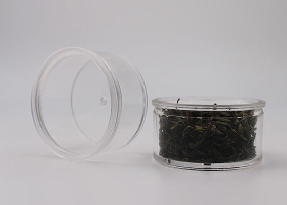 PSの明確で小さい円形の明確なプラスティック容器25は茶、コーヒー豆のための容量を詰め込みます