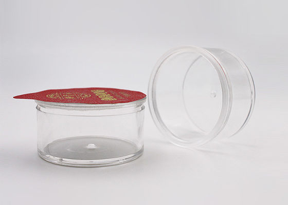 PSの明確で小さい円形の明確なプラスティック容器25は茶、コーヒー豆のための容量を詰め込みます