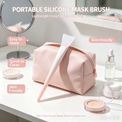 ソフトシリコンフェイスマスクアプリケーターブラシシリコンハンドルスキンケアクリーム再利用可能な化粧品へらフェイシャルマスク混合適用