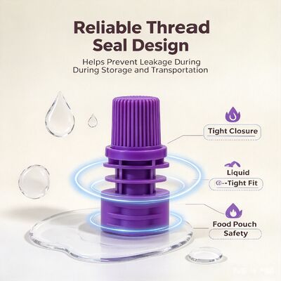8.6mm インナー・ディア PE プラスチックスクリューキャップ 持ち運び可能な耐久性のあるスプートカバー