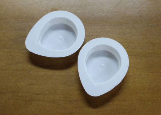 カプセルの睡眠のマスクのコップを白くするハート形の小さいプラスティック容器