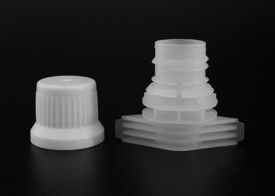 Dia 15mmの非可塑剤PPのPEのプラスチックはベビーフードの袋のための口の帽子を注ぎます