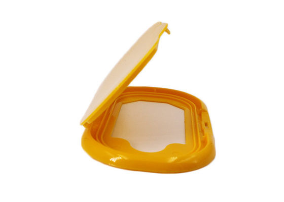 109mmのプラスチック フリップ上の帽子を包む黄色いぬれたワイプ